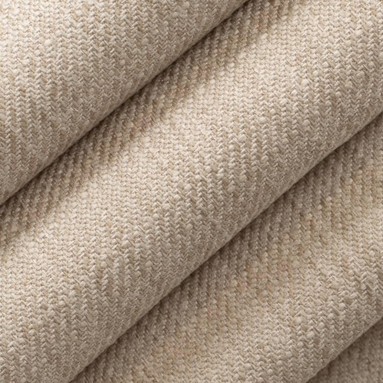 Natural Stain Resistant Performance Pet Friendly Canvas Textured Upholstery Fabric by The Yard - SKU: Erin Oyster